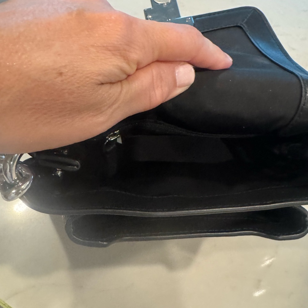 Marc Jacobs Black Hand Bag with Silver Accents - Picture 7 of 8